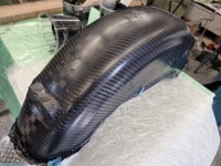 Rear carbon fender